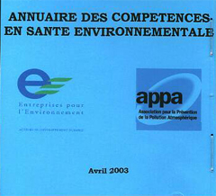 Annuaire des compétences en santé environnementale - 2003